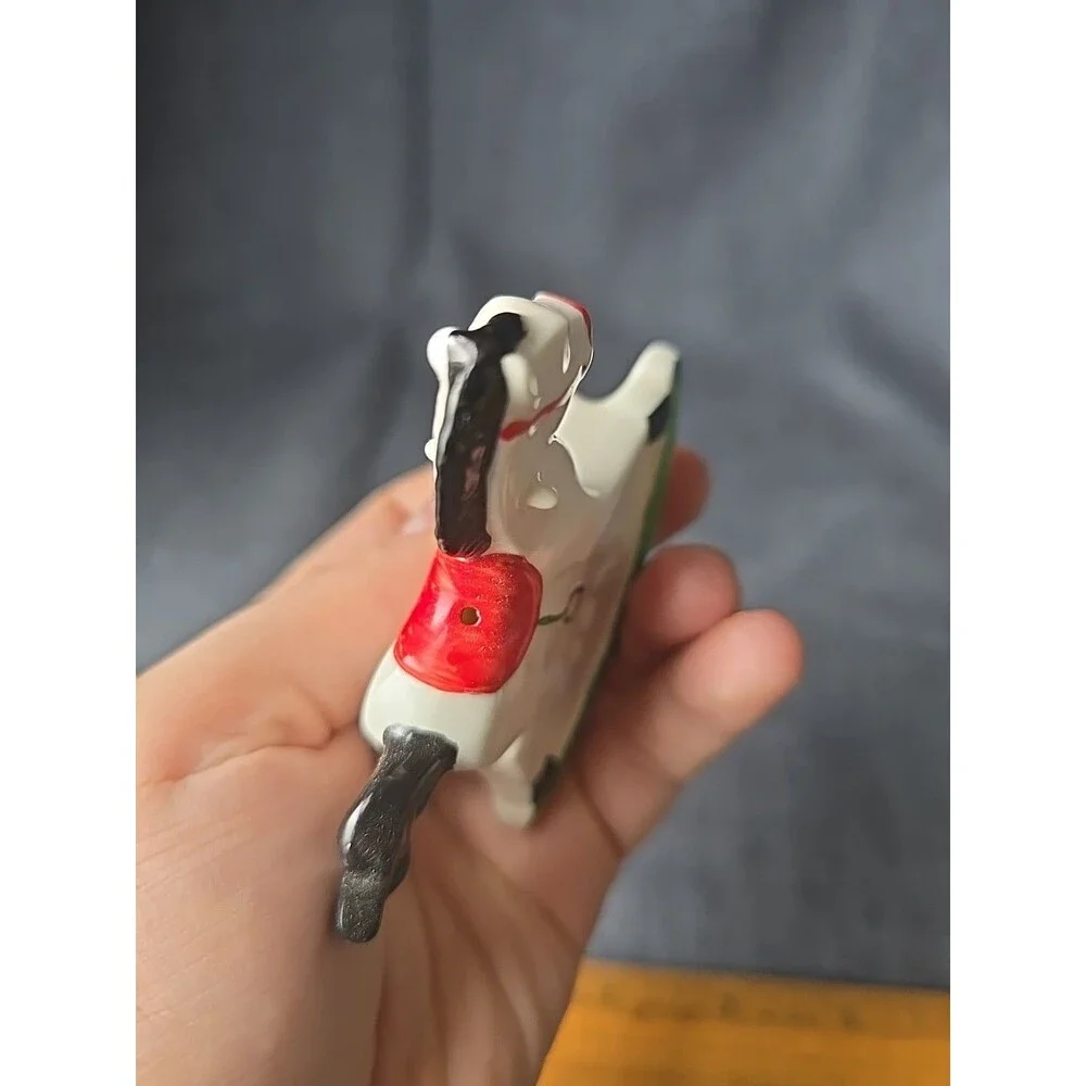 Vintage Goebel 1987 Rocking Horse Christmas Ornament West Germany Porcelain